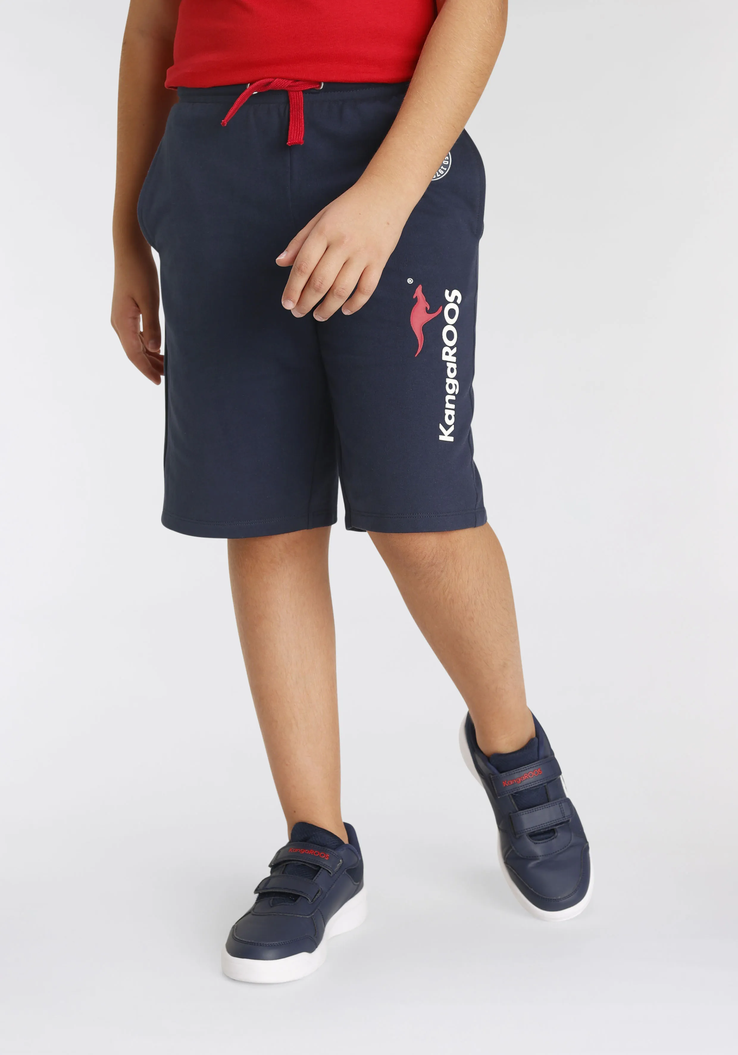 KangaROOS Sweatshorts », Basic Sweatbermudas mit Logo-Druck«, Modische Kangaroos Drucke KangaROOS marine 128/134