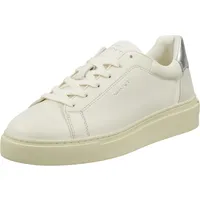 GANT FOOTWEAR Damen JULICE Sneaker, Off White/Silver, 37 EU