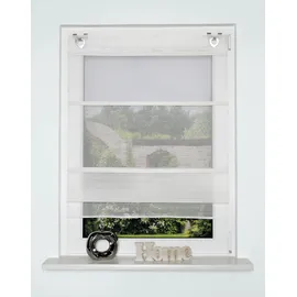 HOME WOHNIDEEN 91779 JÖRG Magnetrollo Ausbrenner Bambus, Fensterhaken, Farbe:wollweiß, Größe:130 x 45 cm, Anzahl:1