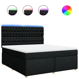 vidaXL Boxspringbett 180 x 200 cm Schwarz
