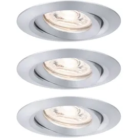 Paulmann Nova mini Coin 3er Set rund schwenkbar 3x4W Alu gedreht