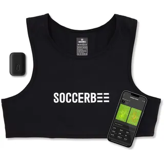 SOCCERBEE - BEE PRO 2 - GPS-Tracker und Weste für Outdoor-Sportarten | 30-Tage-Testversion inklusive und Abonnement erforderlich | Fußball-Trainingsausrüstung | Fitness-Tracker (Größe M)