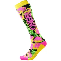 O'Neal Pro MX Funktionssocken pink/grün/gelb 39