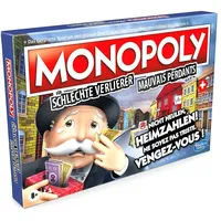 Hasbro Monopoly für schlechte Verlierer Swiss Edition