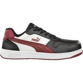Puma Frontcourt BLK/WHT/RED Low S3L ESD Sr schwarz/weiß 46