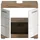 xonox.home Waschbeckenunterschrank Wave Weiß Hochglanz/Nox Oak 56 cm x 60 cm x 34 cm