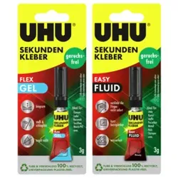 UHU Sekundenkleber 3g geruchsfrei sortiert 7005630 Display