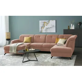 Medium Wohnlandschaft Leandro II ¦ rosa/pink ¦ Maße (cm): B: 355 H: 101 T: 208.0