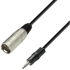 Adam Hall Cables Adam Hall - Kabel Xlr 3p Stecker a Klinke 3,5 Stereo 1m Adam 3star K3bwm0100