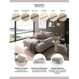 INOSIGN "Downtown Loungemöbel zum Relaxen, B/T/H: 132/170/84 cm", auch in Bouclé, Cord und Easy care - leicht mir Wasser zu reinigen
