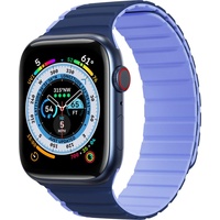 Dux Ducis Magnetic Apple Watch Ultra, SE, 8, 7, 6, 5, 4, 3, 2, 1 (49, 45, 44, 42 mm) Strap (LD Versi (49 mm, 45 mm, 44 mm, 42 mm), Uhrenarmband, Blau