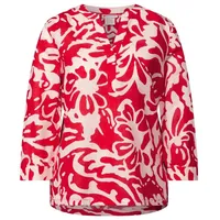 STREET ONE Damen A345393 Gemusterte Bluse, Glory red, 38
