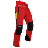 Forst- und Schnittschutzhose "VENTILATION" Typ C rot - L - kurz - Rot