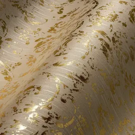 A.S. Création Textiltapete Metallic Silk 0,53 m x 10 m 306602 Beige/Gold