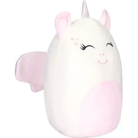 squishbrubies Emily das Einhorn - 35 cm Kuscheltier - Superweiches Stofftier - Plüschtier zum Kuscheln, Verschenken und Sammeln - Weiß und Pink - Rosa