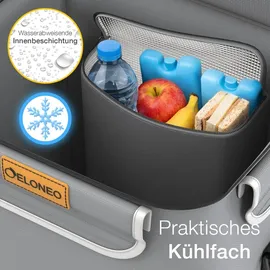 eloneo Einkaufsroller Treppensteiger Grau 56 L