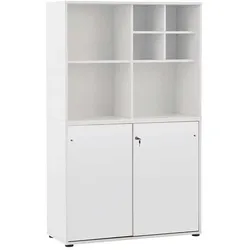 Weisser Aktenordnerschrank abschließbar Made in Germany