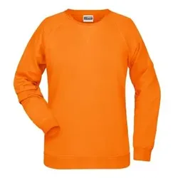 Damen Raglan Sweatshirt 8021, orange, Größe L - orange - L