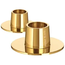 ester & erik Kerzenhalter Set Medium Metall Gold