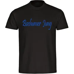 multifanshop Herren T-Shirt - Bochum - Bochumer Jung - Druck blau - Männer