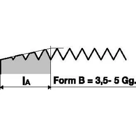 Dormer Maschinengewindebohrer DIN 376B EP006H M10x1,5mm HSS-E-PM Blank 2,5xD 6H