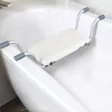 Supfine Badewannensitz, Badewannensitz Senioren, Badewannenbrett zum Sitzen, Sitzbrett für Badewanne, Ausziehbare 73-83cm, 120 kg Tragkraft, Aluminium, HDPE (JF237975)