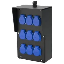 PCE 9217005 Wandverteiler Vollgummi Baureihe FURT IV 9xSSD M20o VC5p IP54