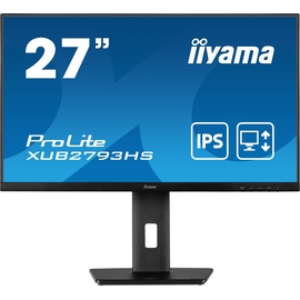 Iiyama ProLite XUB2793HS-B6 68,6cm (27") Zoll) 1920 x 1080 Pixel 16:9 1 ms HDMI®, DP Höhenverstellung Pivot FreeSync Slim-Line schwarz