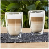 Haushalt International Latte Macchiato Glas doppelwandig, 400ml 2er Set