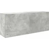 vidaXL Bad-Wandschrank Betongrau 100x25x40 cm Holzwerkstoff