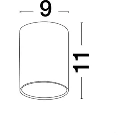 Nova Luce Ceci LED Deckenaufbauspot in Weiß-matt 3W IP65