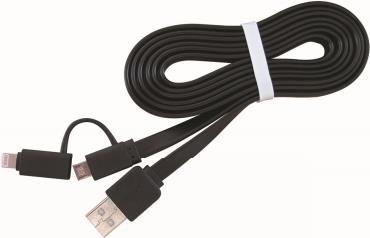 Cablexpert - Lade- / Datenkabelset - Lightning / USB 2.0 - 1 m - Schwarz - für Apple iPad/iPhone/iPod (Lightning) (CC-USB2-AMLM2-1M)
