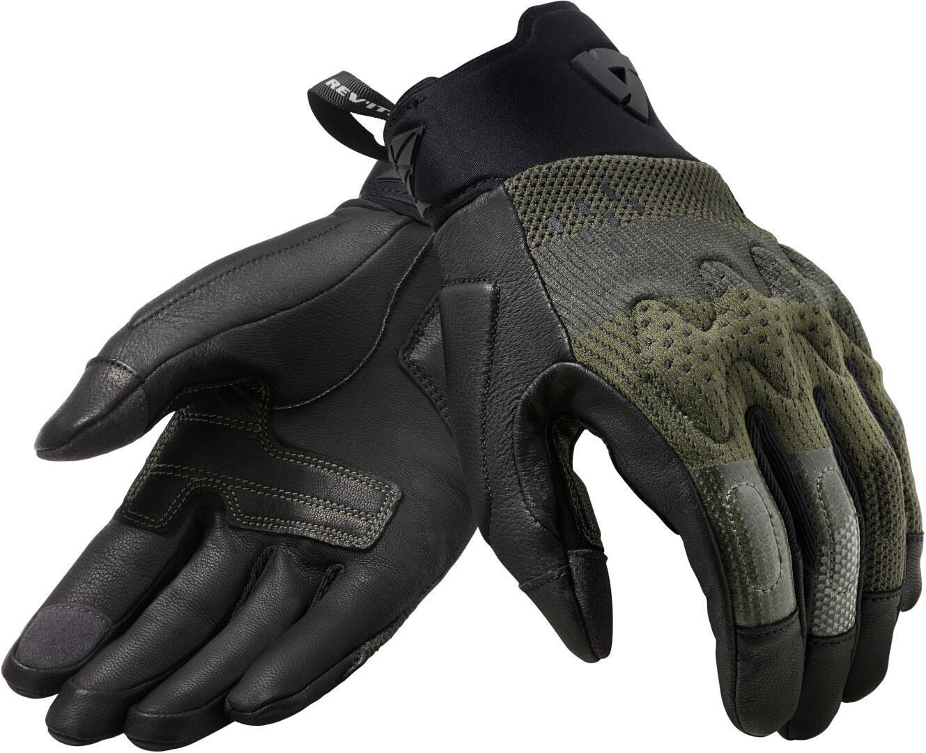 Revit Kinetic Motorradhandschuhe, schwarz-braun, Größe 2XL für Männer