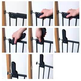 DOLLE Treppenschutzgitter Lars 74,4-113 cm Anthrazit
