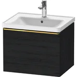 Duravit Waschtischunterschrank D-Neo 58,4x45,2x44cm, 1 A, wd, g pol/Eiche sw