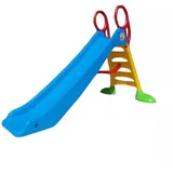 Große blaue Rutsche mit 2 m langer Rutschfläche