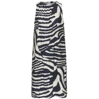 LASCANA Sommerkleid Damen creme-graublau bedruckt Gr.38