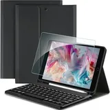 Tastatur Hülle für iPad 10,2 Zoll Schwarz