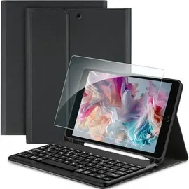 Tastatur Hülle für iPad 10,2 Zoll Schwarz