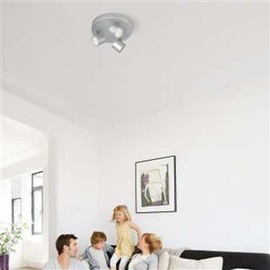 Philips Star Dreierspot aluminium