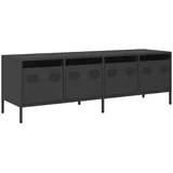 vidaXL TV-Schrank Schwarz 135x39x43,5 cm Kaltgewalzter Stahl