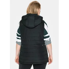 sheego Longweste in schwarz | Gr.: 42