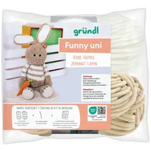 Gründl Häkelset Funny uni Hase Hoppel 120 m