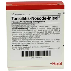 Tonsillitis Nosode Injeel Ampullen 10 St