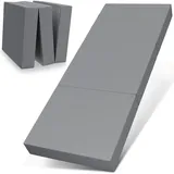 Bestschlaf ELONEO Klappmatratze, Gästematratze, 75x195x15 cm, grau