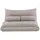 Costway Bodensofa 3-Sitzer Grau