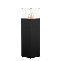 Green Flame - Bio-Ethanol-Heizung (Terrasse) für den Innen- und Außenbereich – BBH-001-N – Schwarz