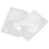 CARSON Wallet Twin Pack Mag kreditkartengroße 2,5x Lupe mit 6x Spotlinse im Zweierpack (WM-01)