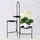 Boltze Pflanztopfhalter Mareta 34 x 68 cm Schwarz
