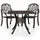vidaXL Bistro-Set Aluminiumguss 3-tlg. bronz 3070577